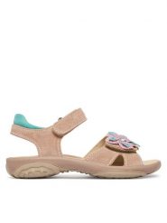 Primigi Sandały 1383677 S Różowy. Czerwone sandały dziewczęce Primigi, ze skóry, bez obcasa, bez zapięcia. Za 279.99 zł.