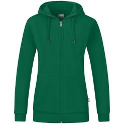 Kurtka damska Jako Organic. Zielone kurtki damskie JAKO, m, bez wzorów, z bawełny, z kapturem. Za 301.50 zł.