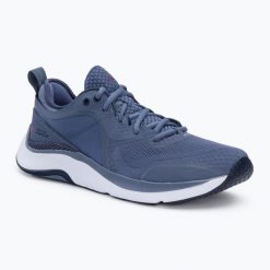 Buty treningowe damskie Under Armour Hovr Omnia. Niebieskie obuwie sportowe damskie Under Armour, bez zapięcia, na fitness i siłownię. Za 219.99 zł.