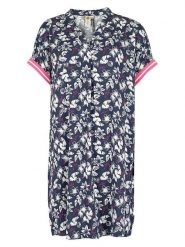 Roadsign Sukienka w kolorze granatowo-biało-różowym rozmiar: S/M. Niebieskie sukienki damskie Roadsign, bez wzorów, z wiskozy, bez ramiączek. Za 69.99 zł.