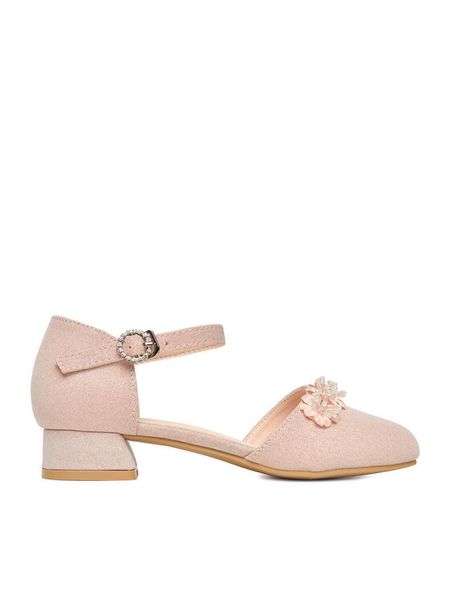 Nelli Blu Baleriny CM230522-7A Różowy. Czerwone baleriny dziewczęce Nelli Blu, bez wzorów, z materiału, bez obcasa, bez zapięcia. Za 119.99 zł.