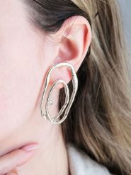 Heliophilia Srebrne kolczyki-wkrętki rozmiar: onesize. Szare kolczyki damskie Heliophilia, srebrne. Za 62.03 zł.