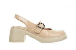 Sandały Wonders E-7111 Palo 138032, Beżowy, Skóra lakierowana - 37. Brązowe sandały damskie Wonders, bez wzorów, z lakierowanej skóry, bez obcasa, na obcasie, bez zapięcia. W wyprzedaży za 404.10 zł.