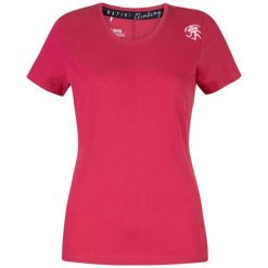 Koszulka damska Rafiki Mello LT. Czerwone bluzki damskie RAFIKI, bez wzorów, sportowe, bez kołnierzyka, bez ramiączek. Za 253.25 zł.