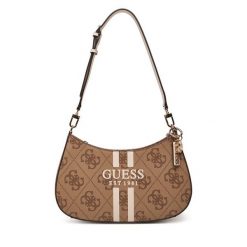 Torebka Guess. Brązowe torebki klasyczne damskie Guess, bez dodatków. Za 449.99 zł.