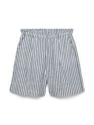 Vero Moda Szorty w kolorze biało-granatowym rozmiar: XS. Białe szorty damskie Vero Moda, bez wzorów, z podwyższonym stanem. Za 104.95 zł.