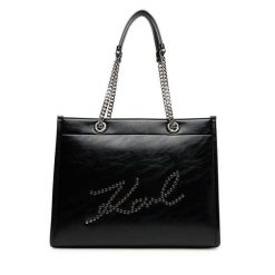 Torebka KARL LAGERFELD. Czarne torebki klasyczne damskie KARL LAGERFELD, bez dodatków. Za 789.99 zł.