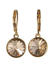 Otazu Pozłacane kolczyki z kryształami Swarovski rozmiar: onesize. Żółte kolczyki damskie Otazu, z kryształem, pozłacane. Za 78.99 zł.