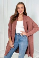 Sweter z rękawami typu nietoperz ciemny różowy. Czerwone swetry klasyczne damskie KESI, l, z wełny, bez kołnierzyka, plus size. Za 178.78 zł.