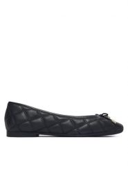 Tommy Hilfiger Baleriny Charm Quilted Ballerina FW0FW09503 Czarny. Czarne balerinki damskie Tommy Hilfiger, bez wzorów, ze skóry. Za 449.99 zł.