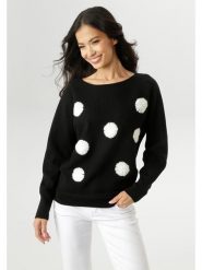 Aniston Sweter w kolorze czarnym rozmiar: 38. Czarne swetry klasyczne damskie Aniston, bez kołnierzyka. Za 69.75 zł.