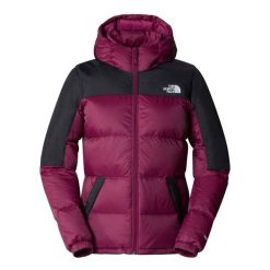 Kurtka turystyczna damska The North Face Diablo Down Hoodie puchowa bordowa. Brązowe kurtki damskie The North Face, l, bez wzorów, z nylonu, bez kaptura. W wyprzedaży za 1,187.50 zł.