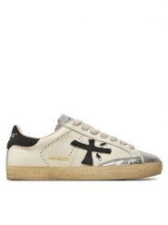 Premiata Sneakersy Stevend 6936 Écru. Białe obuwie sportowe damskie Premiata, ze skóry, bez zapięcia. Za 1,399.00 zł.