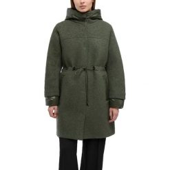 Kurtka GEOX W KLEOPY Zielony. Zielone kurtki damskie Geox, bez wzorów, z tkaniny, bez kaptura. Za 718.99 zł.