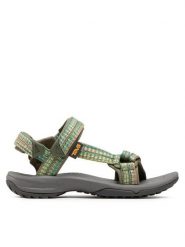 Teva Sandały Terra Fi Lite 1001474 Zielony. Zielone sandały damskie Teva, bez wzorów, z materiału, bez obcasa, bez zapięcia. Za 419.99 zł.