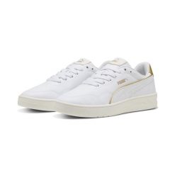 Damskie sneakersy Court Lally Day Night PUMA White Gold. Białe obuwie sportowe damskie Puma, bez zapięcia. Za 269.00 zł.