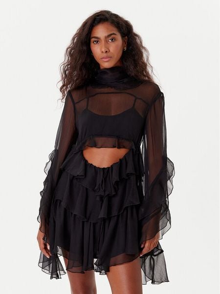 Bardot Sukienka koktajlowa Anyssa 59973DB Czarny Regular Fit. Czarne sukienki damskie Bardot, bez wzorów, z syntetyku, wizytowe, bez ramiączek. Za 379.99 zł.