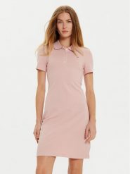 Tommy Hilfiger Sukienka codzienna 1985 WW0WW43228 Różowy Slim Fit. Czerwone sukienki damskie Tommy Hilfiger, bez wzorów, z bawełny, bez ramiączek. Za 329.99 zł.