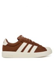 Adidas Sneakersy Streetalk KJ4820 Brązowy. Brązowe obuwie sportowe damskie Adidas, ze skóry, bez zapięcia, Adidas Advantage. Za 279.99 zł.