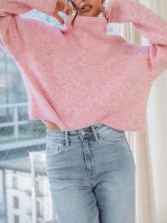 LA Angels Sweter w kolorze jasnoróżowym rozmiar: L. Różowe swetry klasyczne damskie LA Angels, l, bez kołnierzyka. Za 152.99 zł.