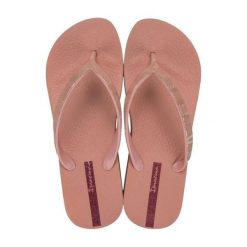 Japonki basenowe damskie Ipanema Mesk X Plat. Czerwone klapki damskie Ipanema, z aplikacjami, z meshu, bez obcasa, na koturnie, bez zapięcia. Za 87.99 zł.