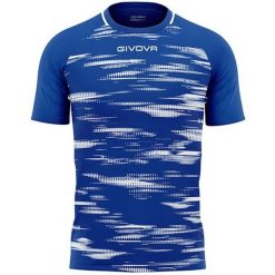 Koszulka Sportowa Givova Pixel Royal-Biała - Lekka i Oddychająca. Białe koszulki sportowe damskie Givova, bez wzorów, z poliesteru, bez ramiączek, do piłki nożnej. Za 140.99 zł.