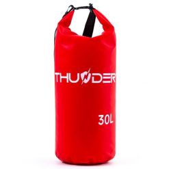 Worek wodoodporny, wodoszczelny, torba na kajak, plecak turystyczny SUP 30L. Czerwone torby sportowe THUNDER, bez wzorów, z materiału. Za 50.00 zł.