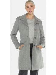 Fuchs Schmitt Wełniany płaszcz w kolorze szarym rozmiar: 46. Szare płaszcze damskie Fuchs Schmitt, bez wzorów, z puchu, bez kaptura. Za 404.99 zł.