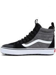 Vans Sneakersy w kolorze czarno-szarym rozmiar: 37. Czarne obuwie sportowe damskie Vans, z materiału, za kostkę, bez zapięcia. Za 386.95 zł.