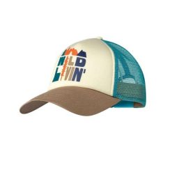 Czapka Trucker Buff Scen. Niebieskie czapki damskie Buff, bez wzorów, z materiału. Za 104.61 zł.