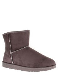 ISLAND BOOT Botki zimowe "Stela" w kolorze antracytowym rozmiar: 39. Czarne botki damskie Island Boot, na zimę, z materiału, bez obcasa, bez zapięcia. Za 162.49 zł.