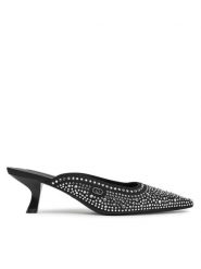 Liu Jo Klapki Gemy 03 SA5055 TX001 Czarny. Czarne klapki damskie Liu Jo, bez wzorów, z materiału, bez obcasa, bez zapięcia. Za 499.99 zł.