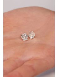 Lodie Silver Srebrne kolczyki-wkrętki z cyrkoniami rozmiar: onesize. Szare kolczyki damskie Lodie Silver, z cyrkonią, srebrne. Za 52.99 zł.