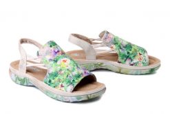 RIEKER 64841-90 multi, sandały damskie. Sandały damskie Rieker, bez wzorów, bez obcasa, bez zapięcia. Za 299.90 zł.