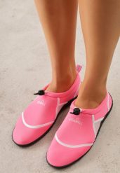 Fuksjowo-Białe Wsuwane Buty Sportowe do Wody z Elastyczną Cholewką Vetilore. Czerwone obuwie sportowe casual damskie Renee, bez zapięcia. Za 49.99 zł.