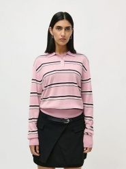 LeGer Sweter "Lilith" w kolorze jasnoróżowym rozmiar: 42. Różowe swetry klasyczne damskie LeGer, bez kołnierzyka. Za 130.99 zł.