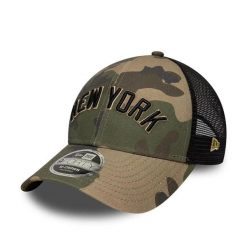 Czapka trucker New York Yankees New Era 9Forty Wordmark. Brązowe czapki z daszkiem damskie New Era, bez wzorów. Za 233.00 zł.