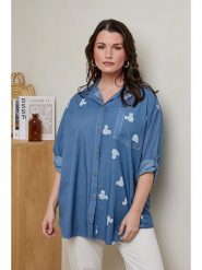 Curvy Lady Koszula w kolorze niebieskim rozmiar: 40/42. Niebieskie koszule damskie Curvy Lady, bez wzorów, z bawełny, klasyczne, bez kołnierzyka, bez ramiączek. Za 92.64 zł.