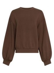 MOSS COPENHAGEN Bluza "Brionna" w kolorze ciemnobrązowym rozmiar: S/M. Brązowe bluzy damskie Moss Copenhagen, m, bez wzorów, bez kaptura. Za 195.99 zł.