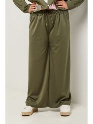 Curvy Lady Spodnie w kolorze khaki rozmiar: 48/50. Brązowe spodnie materiałowe damskie Curvy Lady, bez wzorów, z materiału. Za 105.38 zł.