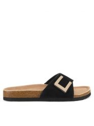 Lasocki Klapki CEO-HYSC0122056-1 Czarny. Czarne klapki damskie Lasocki, bez wzorów, ze skóry, bez obcasa, bez zapięcia. Za 119.99 zł.