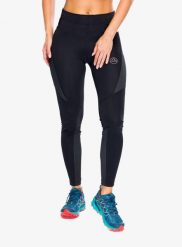 Legginsy biegowe damskie La Sportiva Triumph Tight Pant. Czarne legginsy damskie La Sportiva, s, bez wzorów, z materiału. Za 379.49 zł.