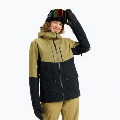 Kurtka snowboardowa damska ROXY Gore-Tex Stretch Purelines. Czarne kurtki damskie Roxy, na zimę, l, bez wzorów, z gore-texu, bez kaptura. Za 1,834.10 zł.