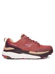 Skechers Buty do biegania Max Cushioning Elite Trail 2.0 129165/RUST Bordowy. Czerwone obuwie sportowe damskie Skechers, z materiału, bez zapięcia, do biegania. Za 459.99 zł.
