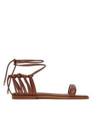 Patrizia Pepe Sandały 8X0102/L026-B111 Brązowy. Brązowe sandały damskie Patrizia Pepe, bez wzorów, ze skóry, bez obcasa, na płaskiej podeszwie, bez zapięcia. Za 919.99 zł.