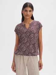 OPUS Bluzka w kolorze bordowym rozmiar: 38. Czerwone bluzki damskie Opus, bez wzorów, bez kołnierzyka, bez ramiączek. Za 86.99 zł.