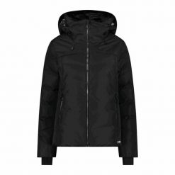 Kurtka damska turystyczna CMP 32W0266. Czarne kurtki sportowe damskie CMP, na zimę, s, bez wzorów, bez kaptura. W wyprzedaży za 603.10 zł.