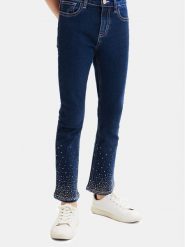 Desigual Jeansy 23WGDD03 Niebieski Regular Fit. Niebieskie jeansy dziewczęce Desigual, bez wzorów, z bawełny. Za 189.99 zł.