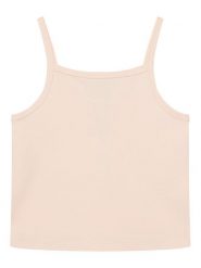 Calvin Klein Jeans Top LVCKSJB12G Różowy jasny Slim Fit. Czerwone koszulki i t-shirty dziewczęce Calvin Klein Jeans, bez wzorów, z jeansu, bez kołnierzyka, bez ramiączek. Za 129.99 zł.