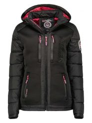 Geographical Norway Kurtka zimowa "Beachwood" w kolorze czarnym rozmiar: M. Czarne kurtki damskie Geographical Norway, na zimę, m, z aplikacjami, z puchu, bez kaptura. Za 268.95 zł.